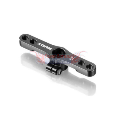 HUDY ALU CLAMP THROTTLE SERVO HORN - FUTABA, SAVÖX - 2-HOLE - 25T - 293446
